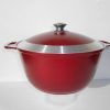 3L Casserole with lid and decorative exterior coating “Greblon Decor” (Germany). brand Kukmara.