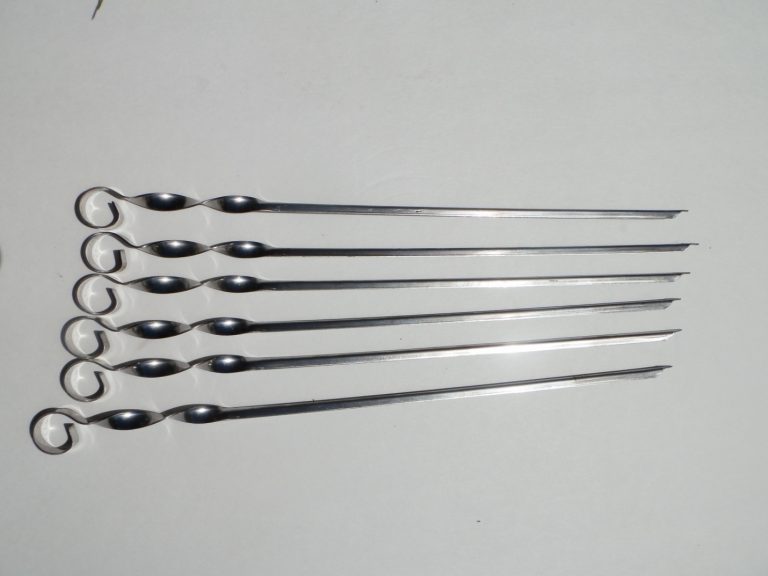 297a 45cm Skewers from Stainless steel,1.5 мм Thickness (corner). Brand Name: Kukmara Price for 1pc
