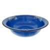Steel enameled bowl, volume 12L. Pattern "Strawberry".