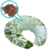 Roll filled with buckwheat husk, size: 12'*14'(35*30cm) with a cotton pillowcase