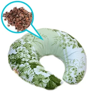 Roll filled with buckwheat husk, size: 12'*14'(35*30cm) with a cotton pillowcase