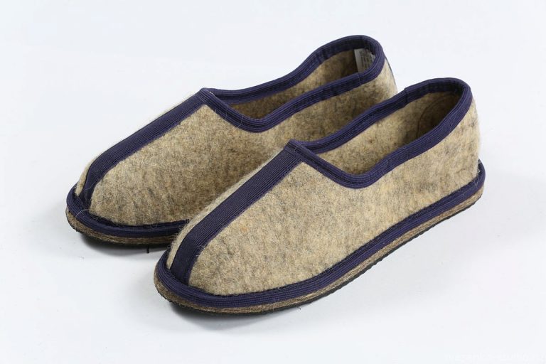 size:14(44Rus) Slippers 100% of Sheep wool with rubber-soled^