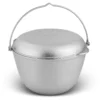 Kazan with frying pan for camping