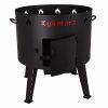 (28)Uchag, Ochag for kazan 28L Utschak Очаг для казана Open fire stove. D:59 cm, H:41 cm.Thickness: 2 mm.
