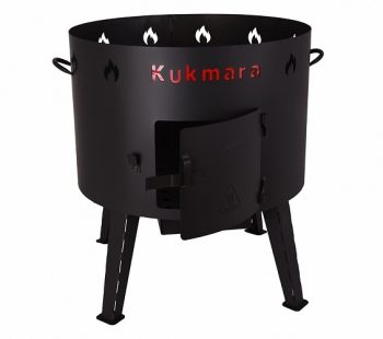 (28)Uchag, Ochag for kazan 28L Utschak Очаг для казана Open fire stove. D:59 cm, H:41 cm.Thickness: 2 mm.