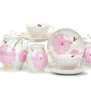 Brand Dulevo porcelain tea set ''Spring'', 6 person, 15 pc.