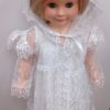 Christening dress for Baby Girls. Lace. Крестильная одежда для девочки. 2 piece - t-shirt and cape.