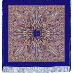 Russian silk shawl ''Jasmine''.size: 130 *130cm. brand Pavloposad shawls....