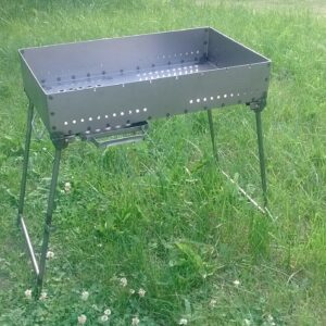 Charcoal outdoor BBQ stand, Thickness of metal 1,5mm, Dimensions of the box 60*35*12 cm.