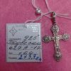 925 Sterling silver Christening Cross Pendant, weight: 1,64 gr.*