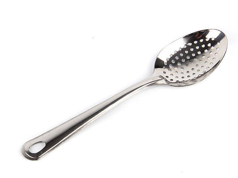 Spoon, Skimmer  with holes for skimming foam. Ложка для снятия пены при варке мясных изделий.