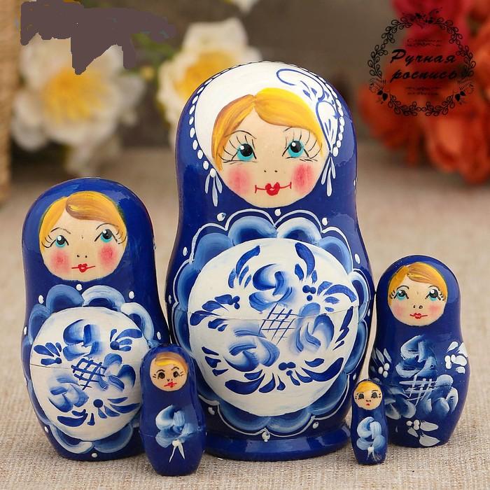 Matryoshka Doll,5pc, Height: 4''(10cm) - Kalyna - Russian store in Toronto