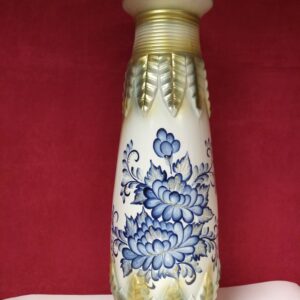 Decorative Ceramic vase " Gzhel with Gold", height 43cm