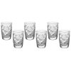 Set of 35ml Pinwheel crystal glasses for vodka, 6 pieces. made in Belarus.