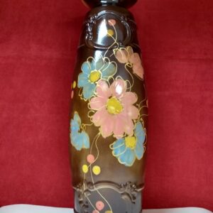 Hand made Decorative Ceramic floor vase "Summer"  Brown. Height:65cm