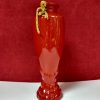 Hand made Decorative Ceramic  vase "Celebration " Red. Height:42cm