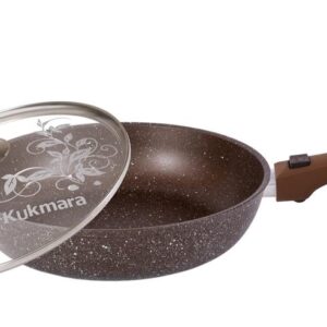 size:24 x 6 x 19cm. Marble High quality Frypan with removable handle and with glass lid. No PFOA.Dimensions (D x H x Bottom).