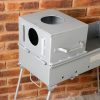 Multifunctional BBQ grill, Mangal for Barbecue (Mангал "Наш стиль"), Height 73cm, Weight 25kg.Тhickness:2мм.