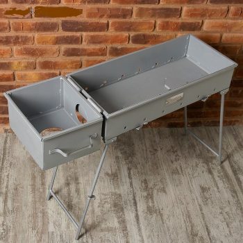 Multifunctional BBQ grill, Mangal for Barbecue (Mангал "Наш стиль"), Height 73cm, Weight 25kg.Тhickness:2мм. - Image 2