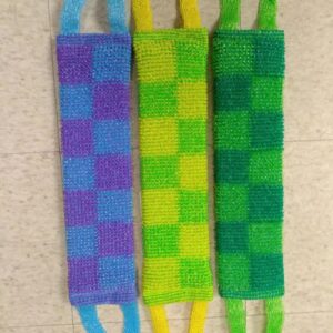 Strong Sponge for bath. Synthetic fiber. "Mojdodyr". Brand Russia.