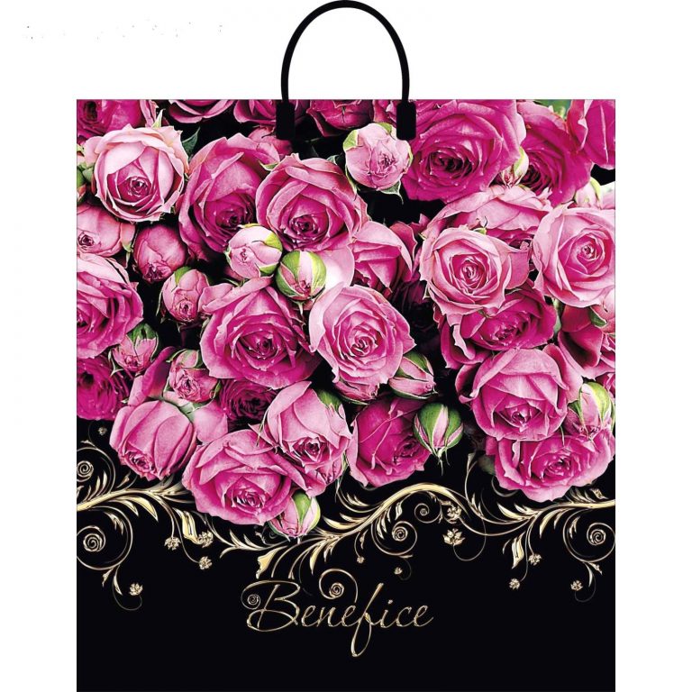 Beautiful Gift plastic bags from Russia in Toronto www.Kalynastore.com Gift. Plastic bags, Package "Benefis", polyethylene with a plastic handle, 40 x 44, 100 microns