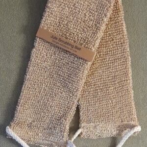 Medium hardness Sponge Jute Scrubbing fiber Belt for bath "Mojdodyr". Massage,  anti-cellulite. size:62cm(24.5inches)