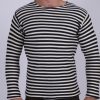 Telnyashka, Double knitted, 100% Cotton .Thermal Long Sleeve Russian Navy T-Shirt