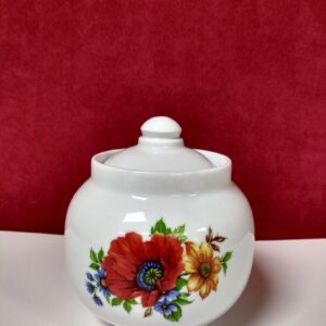 Dulevo Sugar Bowl Pattern "Red Poppy" 25 oz(500ml)*