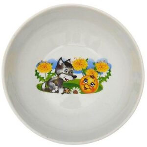 Bowl 350 ml "Cheerful Gingerbread Man" from Dulevo porcelain factory*