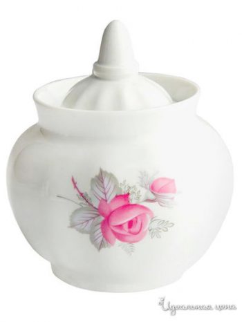 Dulevo Sugar Bowl Pattern "Wild Rose" 25 oz(500ml)*