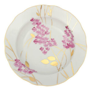 Soup bowl d240 Patterns "Pink Lilac" from Dylevsky porcelain factory. Hand Painted*