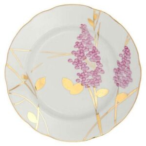 Dinner plate D240mm, Pattern "Pinc lilac" from Dulevo porcelain factory.