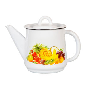 Steel enameled kettle