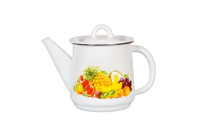 Steel enameled kettle