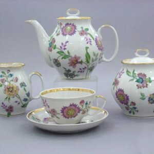 "Meadow flowers" Tea set 15pc, for 6 person Dulevsky porcelain factory