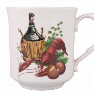 ''Crayfish'' drawing Mug, capacity 630mg,Dulevsky - Kuznetsovsky Porcelain, Moscow*