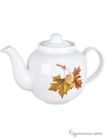 Teapot 350ml  Pattern ''Maple''. Famous  brand name Dulevo porcelain*