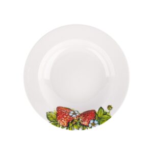 Soup bowl D240mm, 500ml  Patterns "Strawberry" from Dulevo porcelain factory*