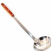 38 cm. Average Uzbekistan soup ladle with wooden handle, как у Сталика Ханкишиева.