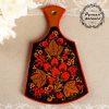 Gifts.  Khokhloma decorative wooden plate. size: 22*14cm*