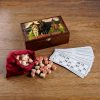 Loto, Bingo game."Three heroes"" with wood barrels,As in childhood. Wooden Box size: 16 x 26 x 10cm.