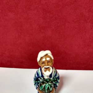 Uzbek figurines with Watermelon,Rishtan Pottery, size: 8*5cm.