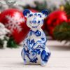 Mouse Gzhel porcelain. size: H:9cm*W:5cm. made in Russia