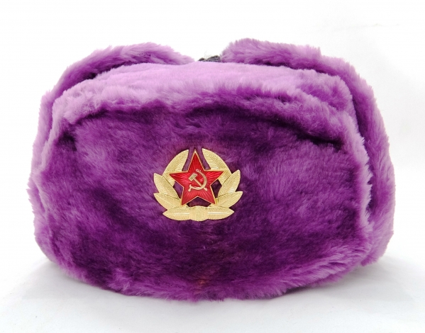 purple russian hat