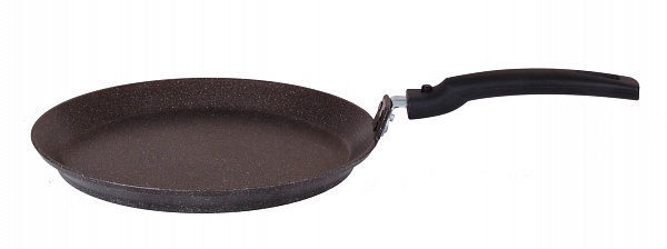 Kukmara “Dark Marble” Chudu Skillet with Removable Handle - 6 mm Base, Non-Stick Coating
