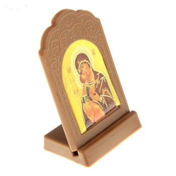 Gift. Icon on a stand "Icon of the Mother of God of Vladimir".Икона на подставке «Икона Божией Матери Владимирская», size: 7*6cm