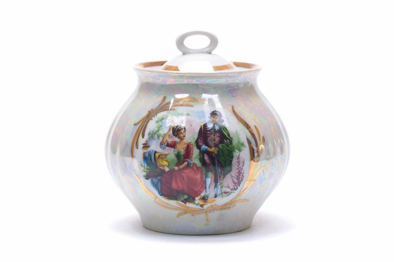 Dulevo Sugar Bowl Pattern "Madona" 25 oz(750ml). brand name Dulevo*
