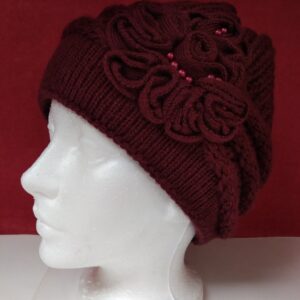 2022 fashion female hat, beret. 60% of wool. Double knit.^