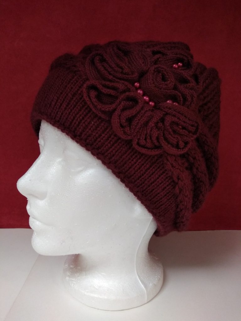 Knitted hats for women buy in Toronto Women's knitted hats for autumn-winter 2022 fashion female hat, beret. 60% of wool. Double knit.^