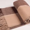 Queen size: 140*205 cm(56*80.7") Blanket from 100% of New Zealand wool. Beige